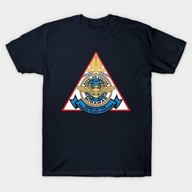 Classic Naval Air Station NAS Miramar Insignia T-Shirt by hobrath